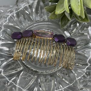 3 for $20 Purple beaded 3.5” hair Comb Accessories handmade fashion accessories